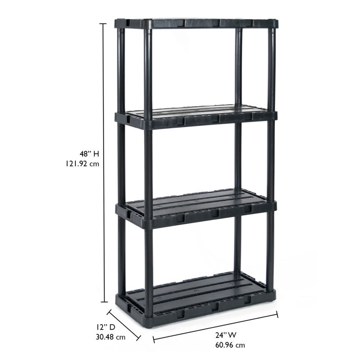 Gracious Living Storage 12'' W Plastic Shelving Unit & Reviews Wayfair